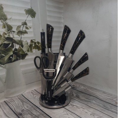 Набір кухонних ножів з підставкою Набір кухонних ножів з підставкою